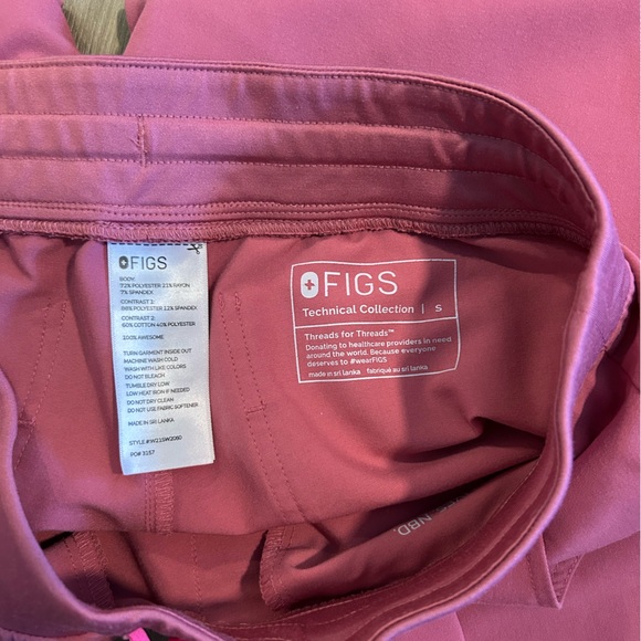 Figs Bright Pink Jogger Scrub Pants - Picture 3 of 3